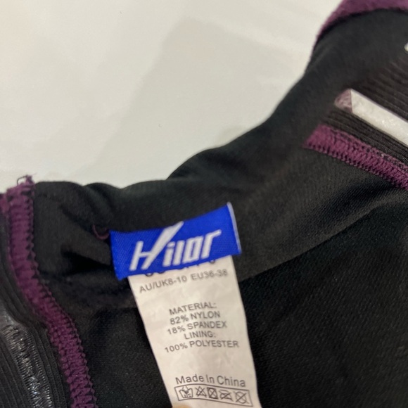 Hilor Women's Burgundy Front Crisscross One Piece Padded Swimsuit Size Small 4-6 - Picture 8 of 11